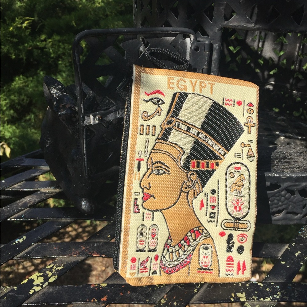 Egyptian Themed Embroidered Pouch